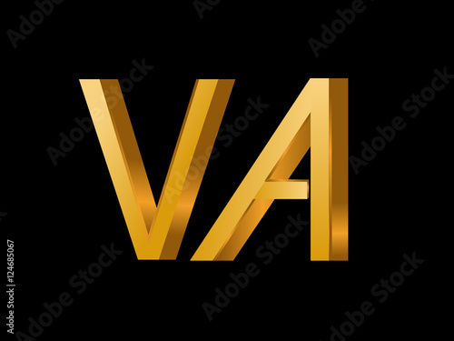 VA Initial Logo for your startup venture