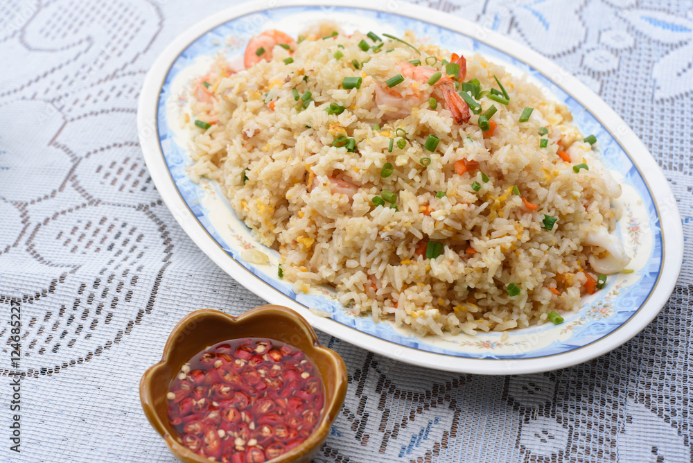 Seafood fried rice Seafood fried rice