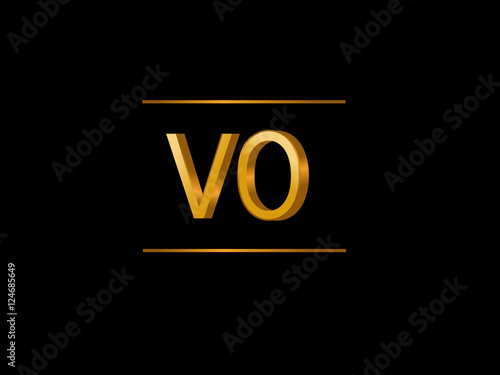 VO Initial Logo for your startup venture