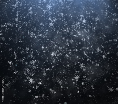 Falling snowflakes  snow background