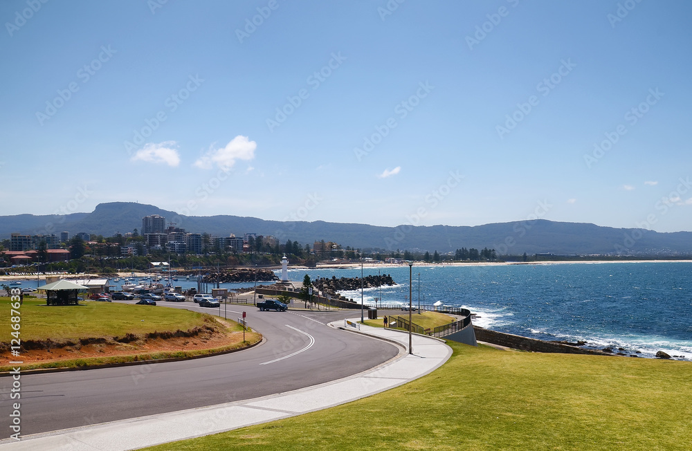 View of Wollongong beach during daytime