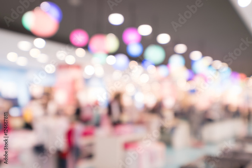 Wallpaper Mural abstract bokeh in night shopping mall for background Torontodigital.ca
