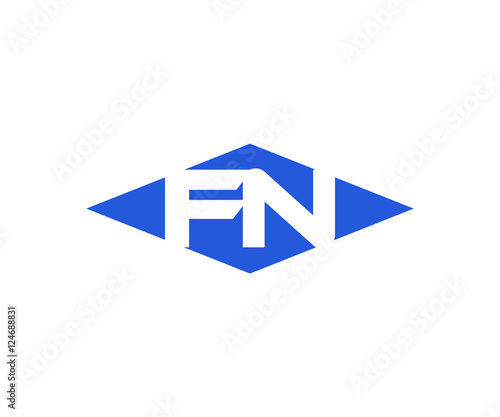 Free Download Simple Vector Modern Initial Letters Logo Croped in Diamond shape fn - GFXLoad
