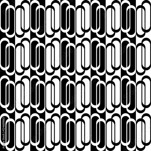 Elegant pattern with alternate white and black geometric shapes