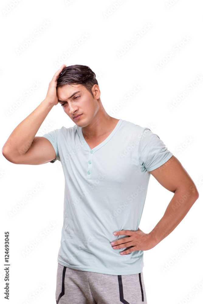 Young handsome man isolated on the white background Young handsome man isolated on the white background