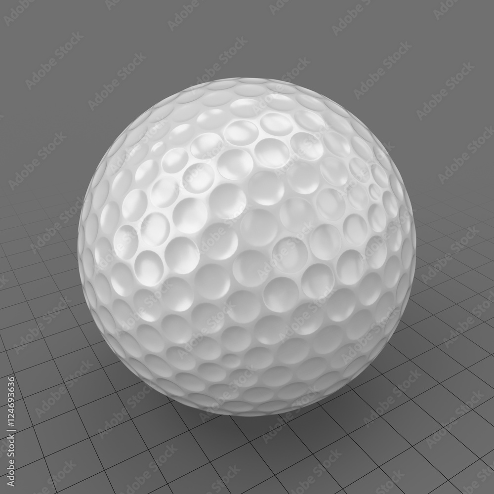 Golf Ball Stock 3D asset | Adobe Stock