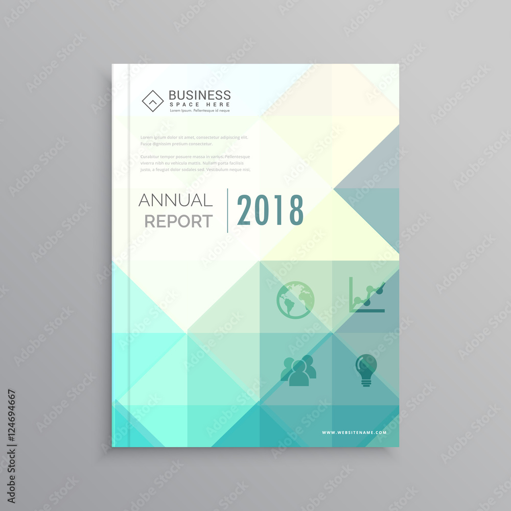 stylish magazine cover annual report business flyer brochure tem