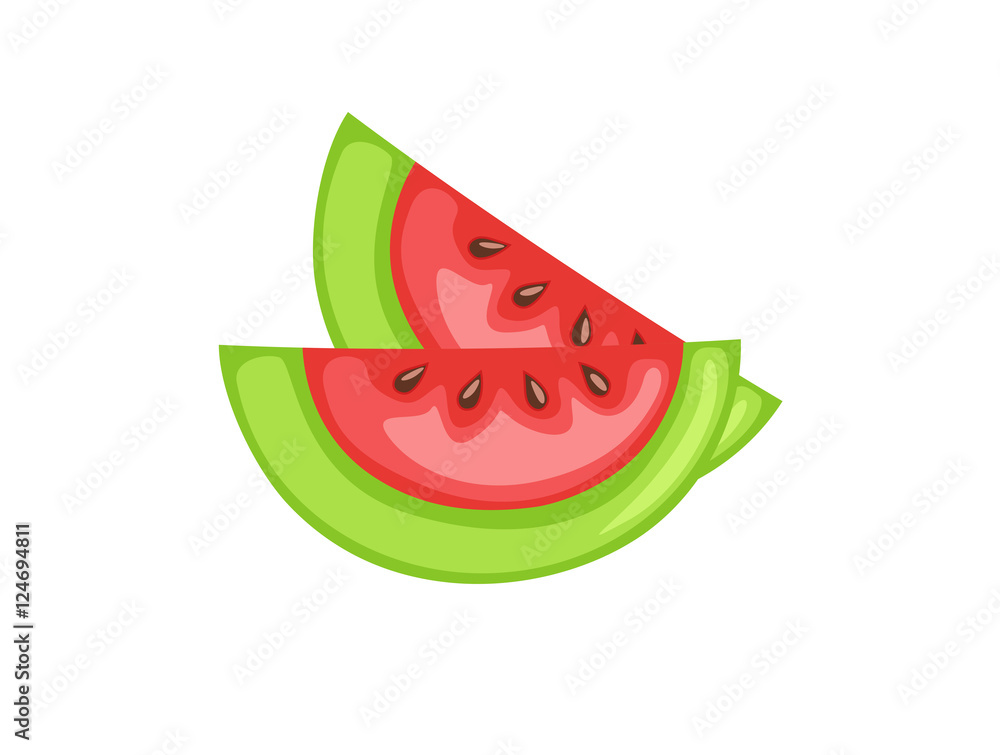 Watermelon Pieces Vector Watermelon Pieces Vector