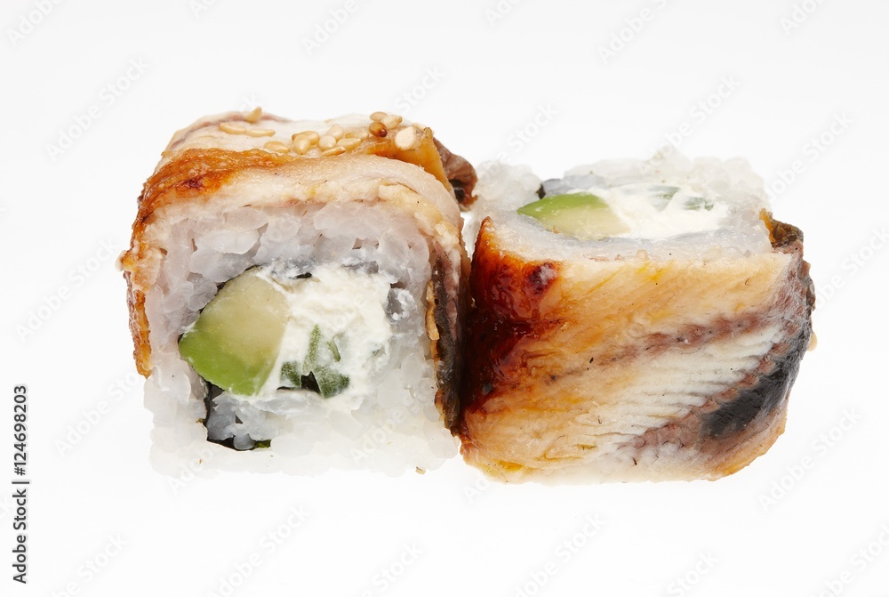 Japanese sushi rolls.