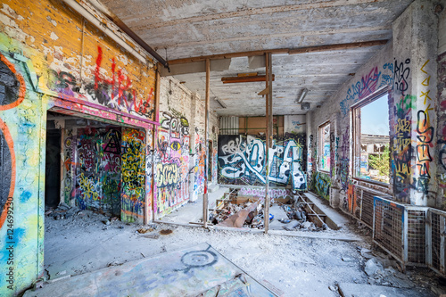 Old abandoned factory hall © Juhku