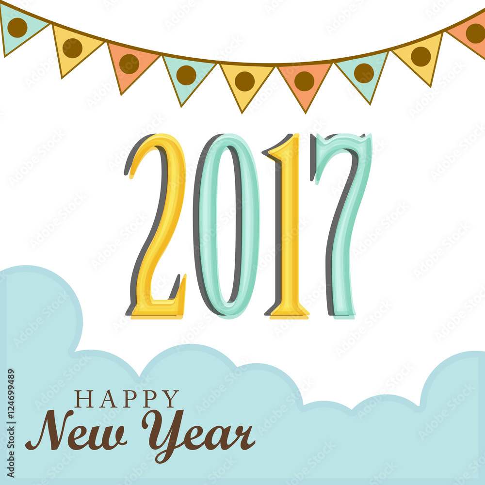 Obraz premium New Year 2017