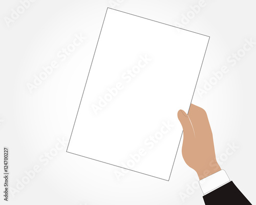 document in hand