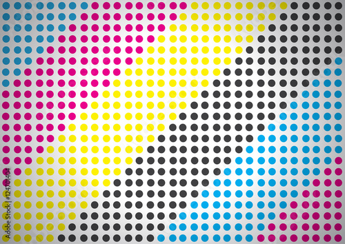 Abstract geometric background, dots and circle shapes design. Te