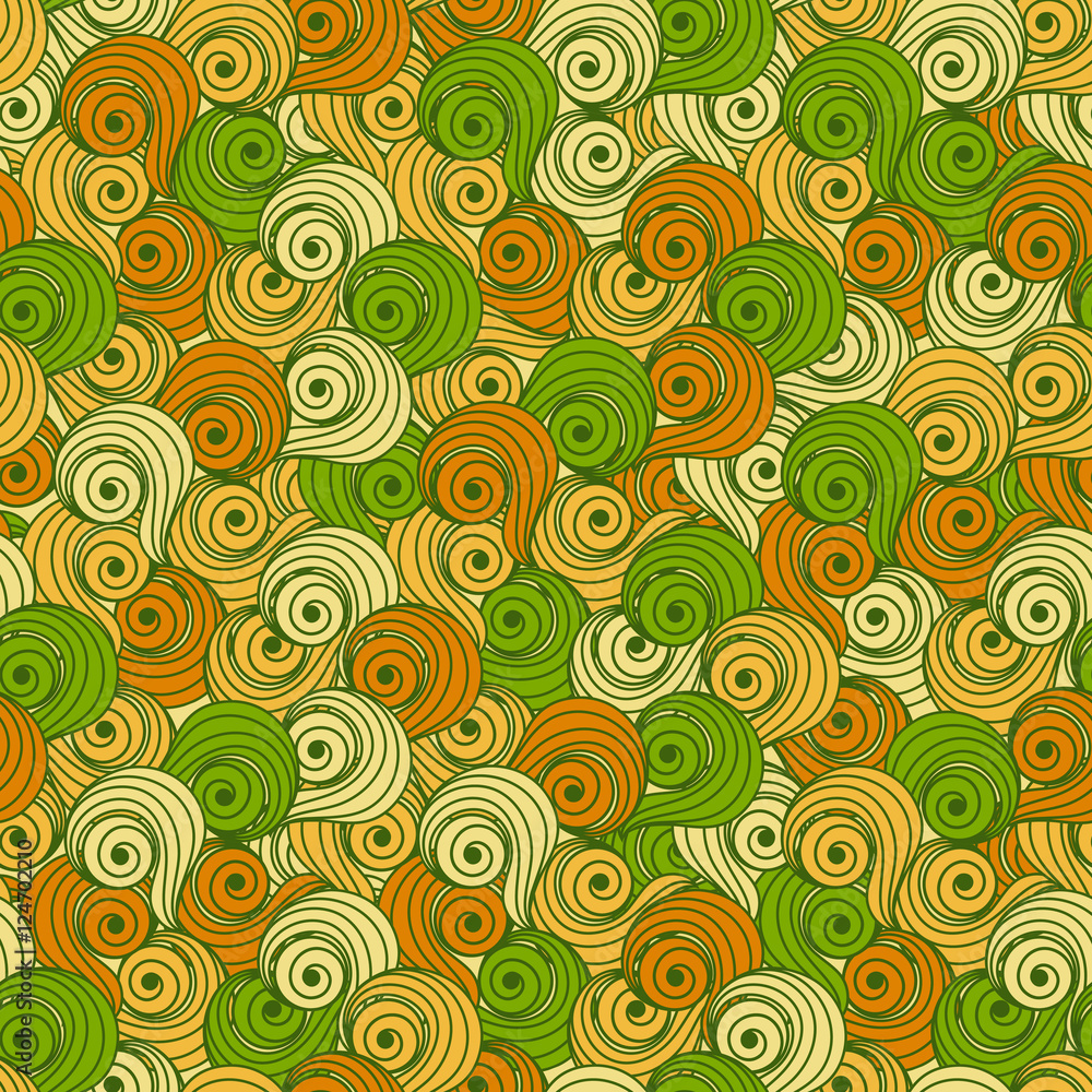 Seamless background in abstract style green and brown. Seamless background in abstract style green and brown.
