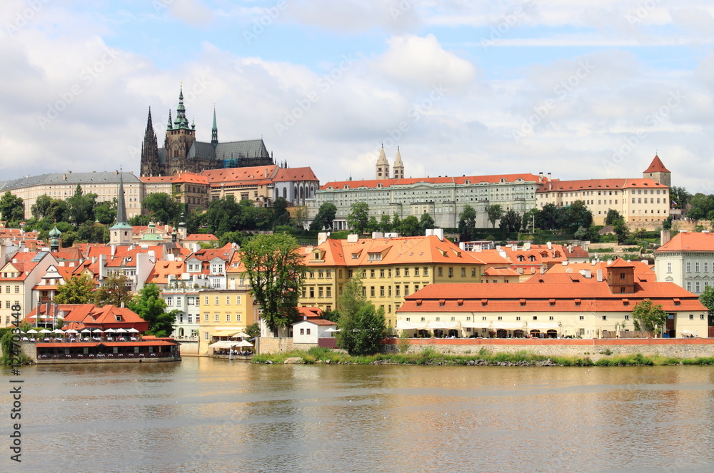 Landscape view of Prague Castle, Czech Republic