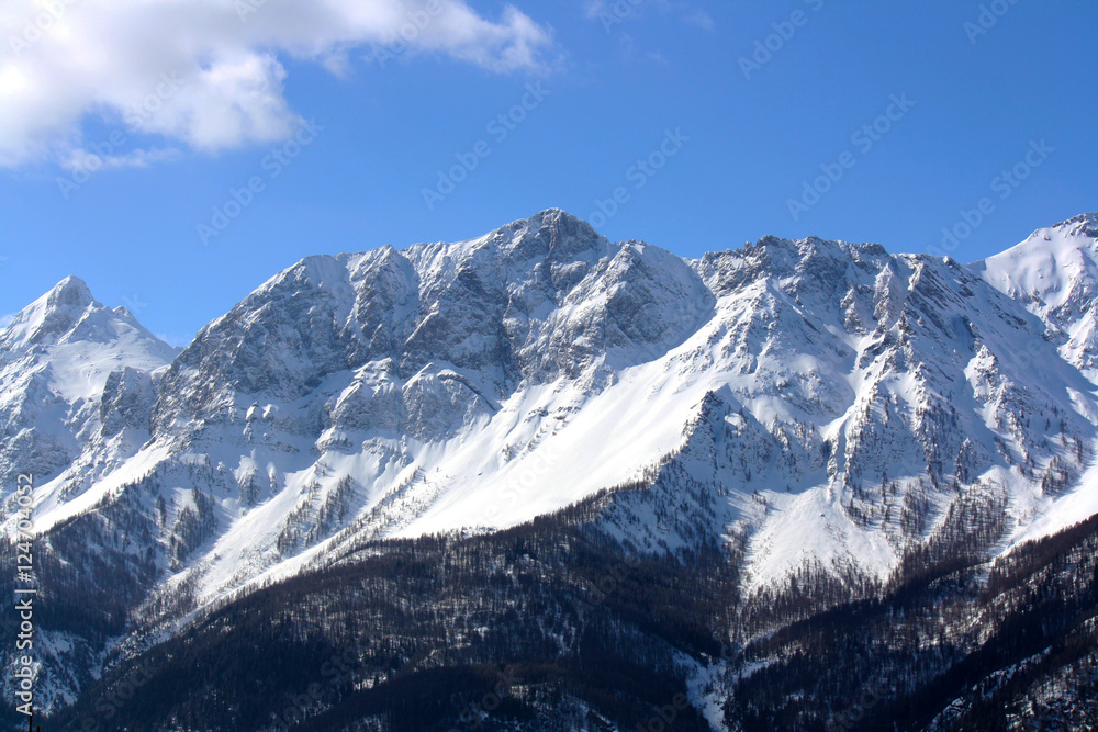 View of Susa Valley mountains (Bardonecchia Italy)