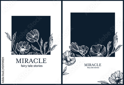 Floral botanical backgrounds