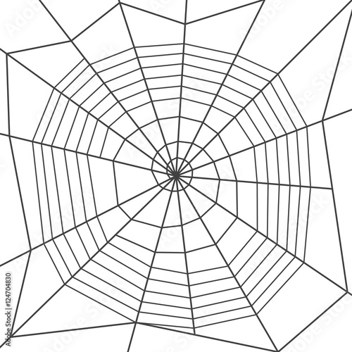 Spider web, spiral type. Halloween decoration.