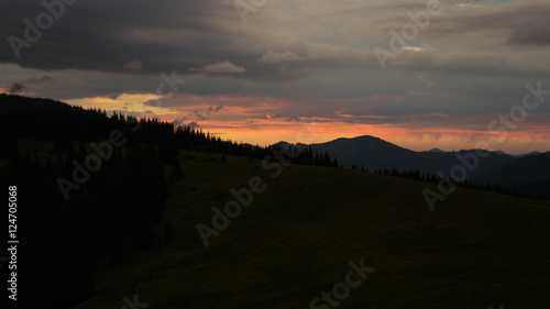 mountain sunset