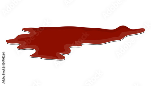 Blood puddle, red drop, blots, stain, plash od blood.