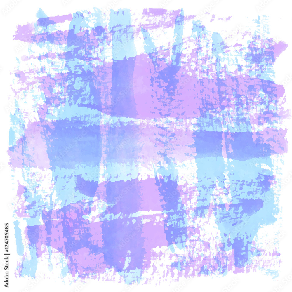 Fototapeta premium Abstract blue and violet watercolor on white background