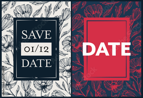 Floral botanical backgrounds