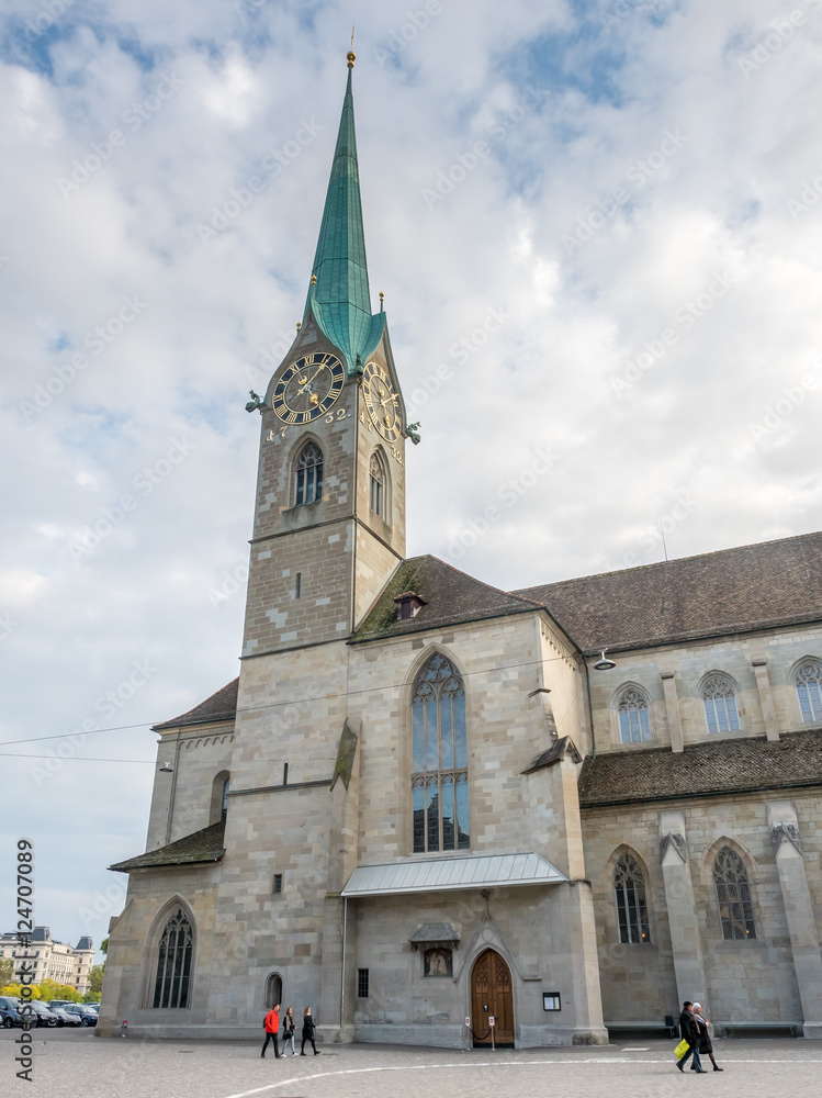 Fraumunster church in Zurich