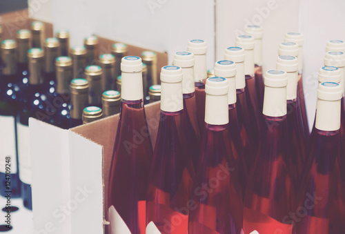 Photography bottles at the wine shop
