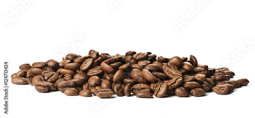 Foto pile of roasted coffee beans