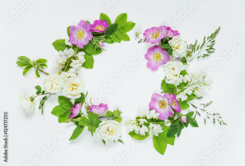 Wreath of wild flowers