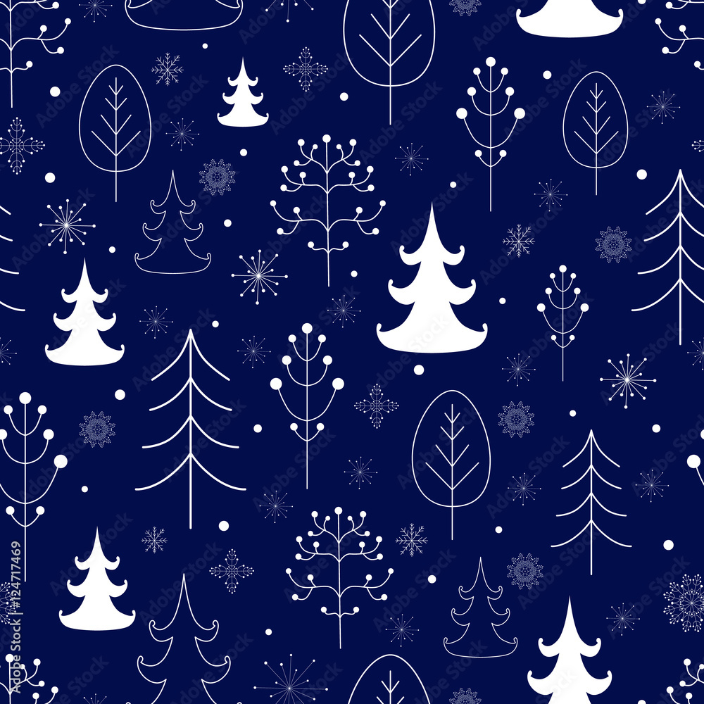 Winter forest background Winter forest background