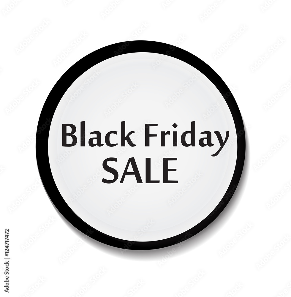 Black Friday sale day. Black Friday vector illustration Stock Vector