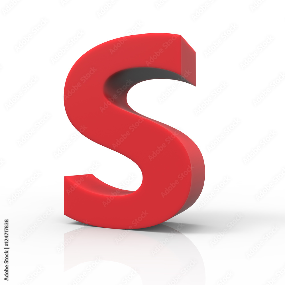 right red letter S right red letter S
