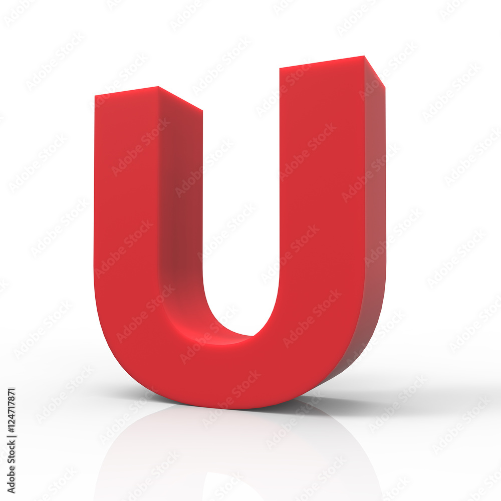 right red letter U right red letter U