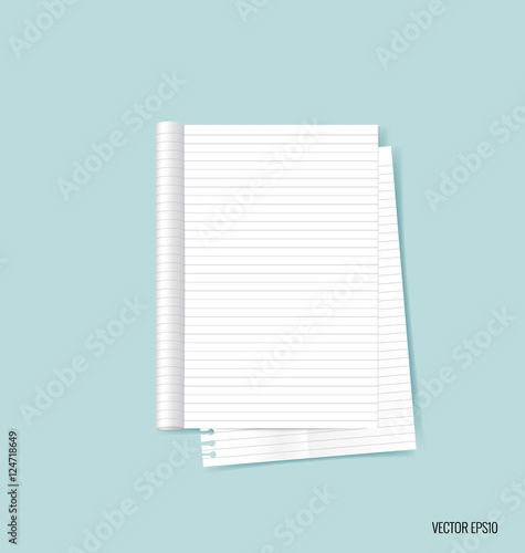 Blank catalog, magazines,book mock up on blue background. Vector
