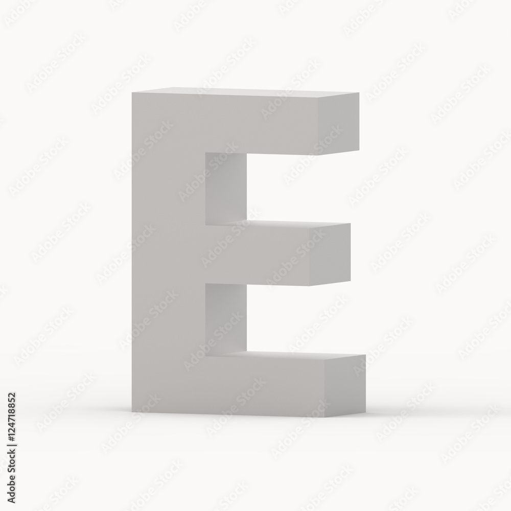 Matte grey font E Matte grey font E