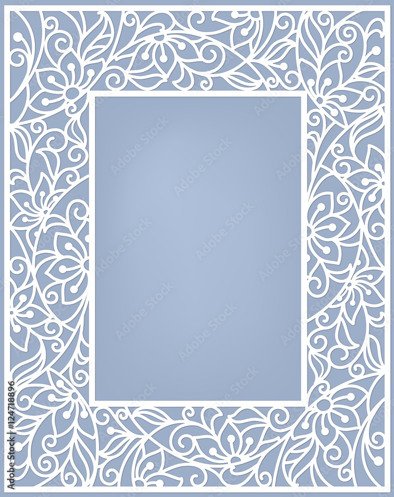 stylization floral frame