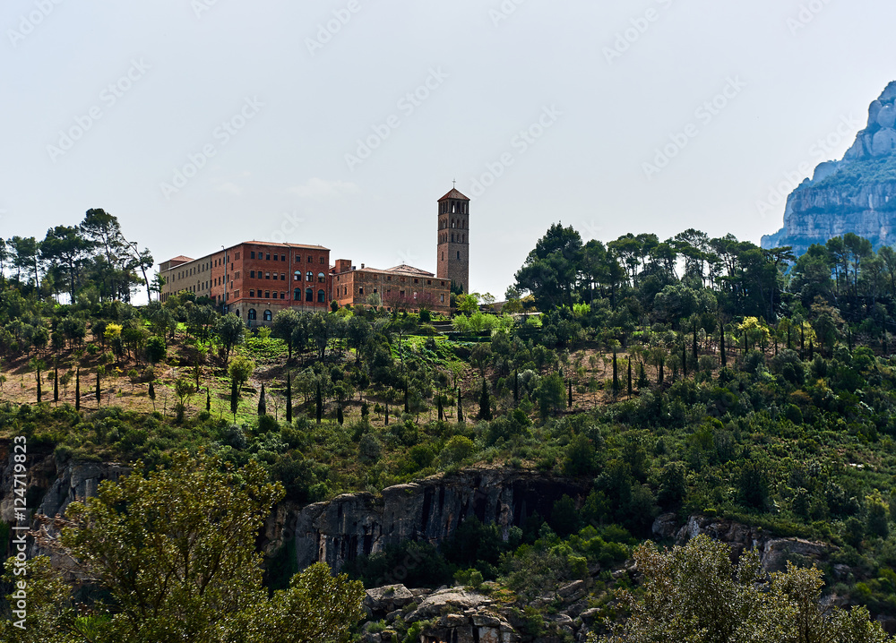 Monastery Sant Benet de Montserrat. Catalonia, Spain