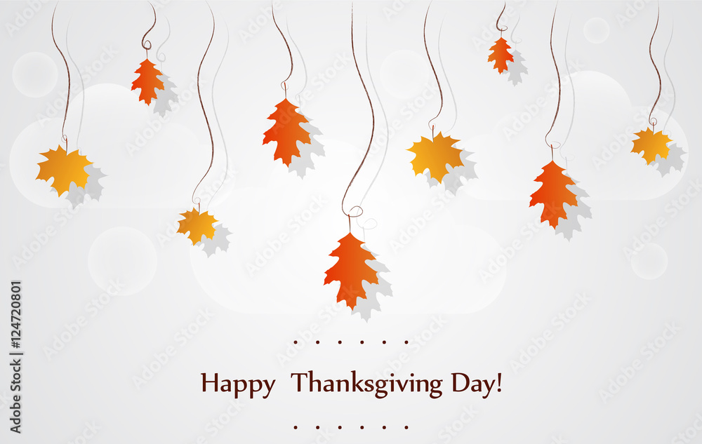 Happy Thanksgiving Day celebrations greeting card