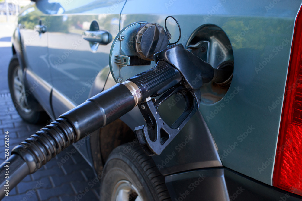 car fill with gasoline car fill with gasoline