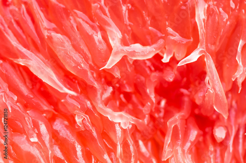 divided grapefruit closeup, background