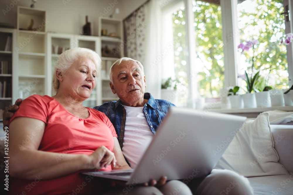 Senior couple using laptop Senior couple using laptop