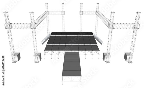 Backdrop stand by Truss system