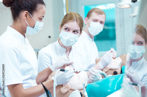Dental procedure performed by students