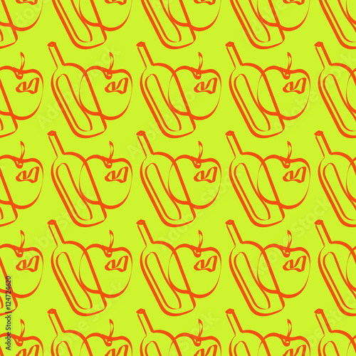 Seamless pattern with apple cider