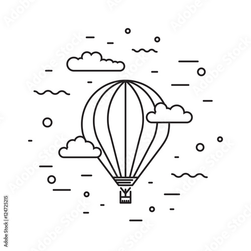 Dirigible and hot air balloons airship