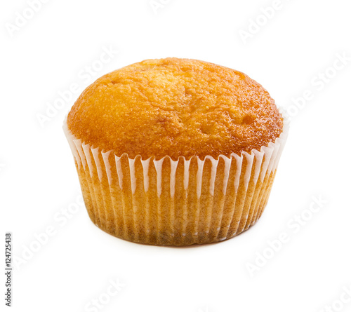 Muffin isolated on white background