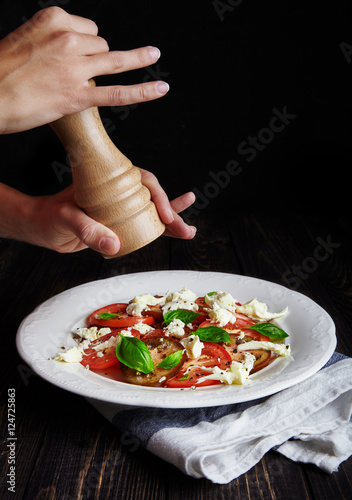 Wallpaper Mural Italian caprese, mozzarella, tomatoes, basil Torontodigital.ca
