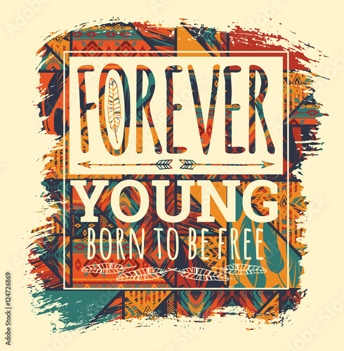 Vector illustration with the slogan for t-shirts