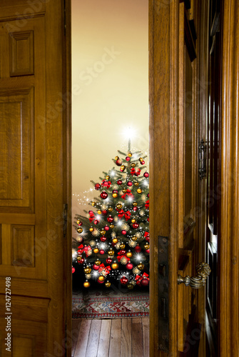 Tür ins Weihnachtszimmer